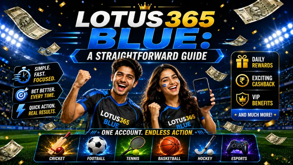 Lotus365 Blue Stadium Sports Banner